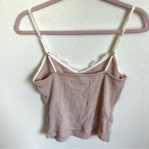 Abercrombie & Fitch / pink lace trim cami sleep top & shorts set - Picture 5 of 9